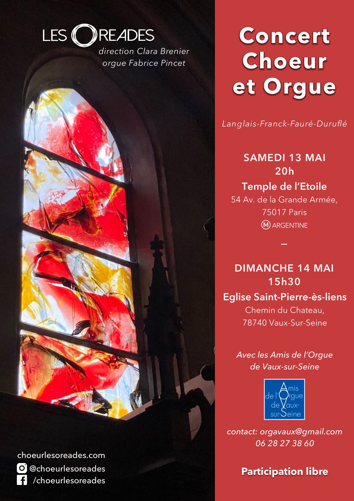 Affiche ou photo : Concert Choeur et Orgue